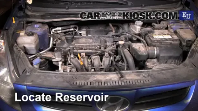 2009 Hyundai i20 Classic 1.2L 4 Cyl. Líquido limpiaparabrisas Agregar líquido